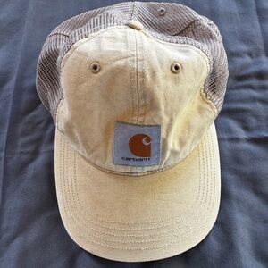 Carhartt Tan and Cream Mesh Cap